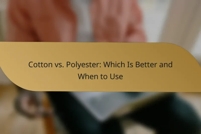 Cotton vs. Polyester: Which Is Better and When to Use