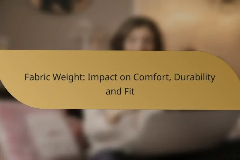 Fabric Weight: Impact on Comfort, Durability and Fit