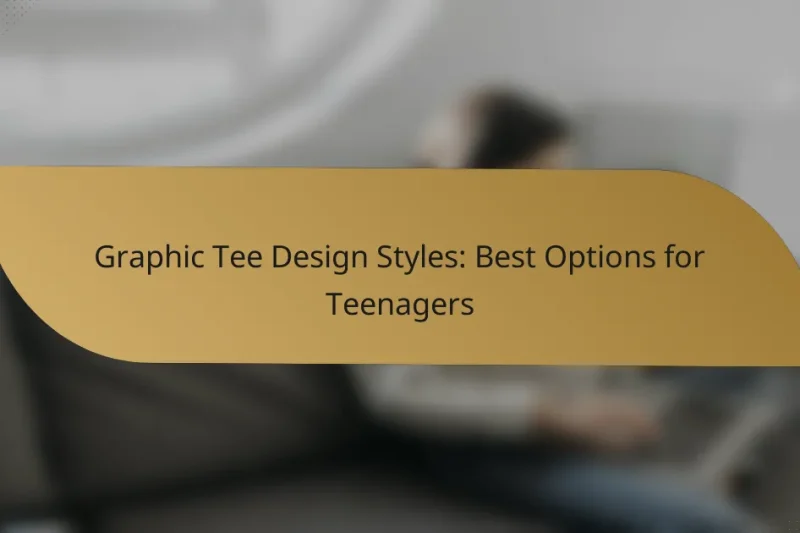 Graphic Tee Design Styles: Best Options for Teenagers