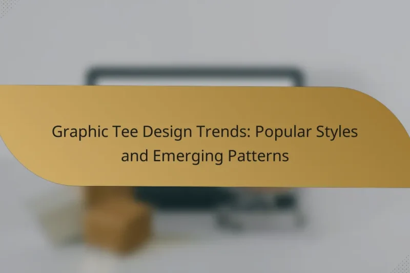 Graphic Tee Design Trends: Popular Styles and Emerging Patterns