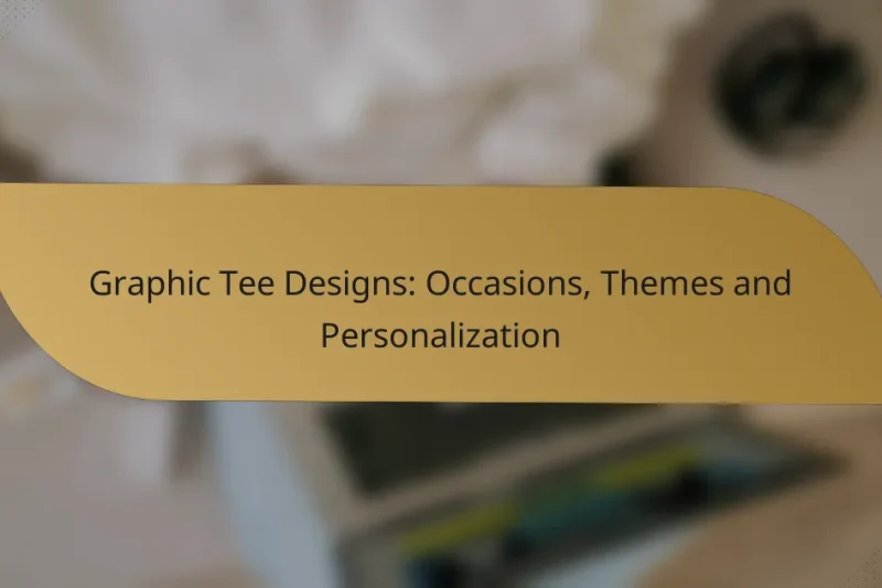 Graphic Tee Designs: Occasions, Themes and Personalization