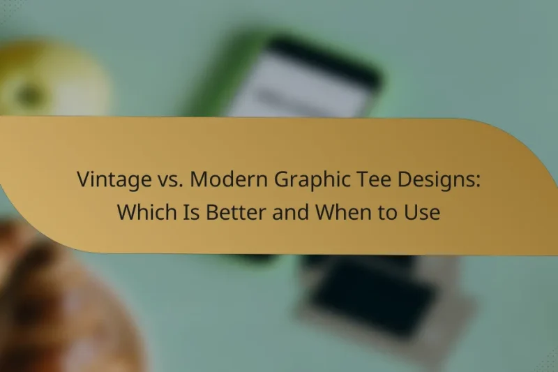 Vintage vs. Modern Graphic Tee Designs: Which Is Better and When to Use