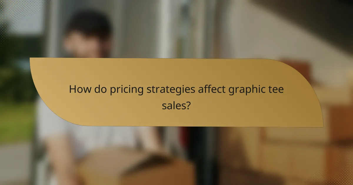 How do pricing strategies affect graphic tee sales?