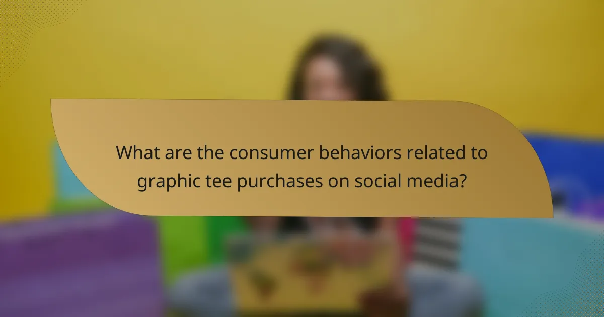 What are the consumer behaviors related to graphic tee purchases on social media?